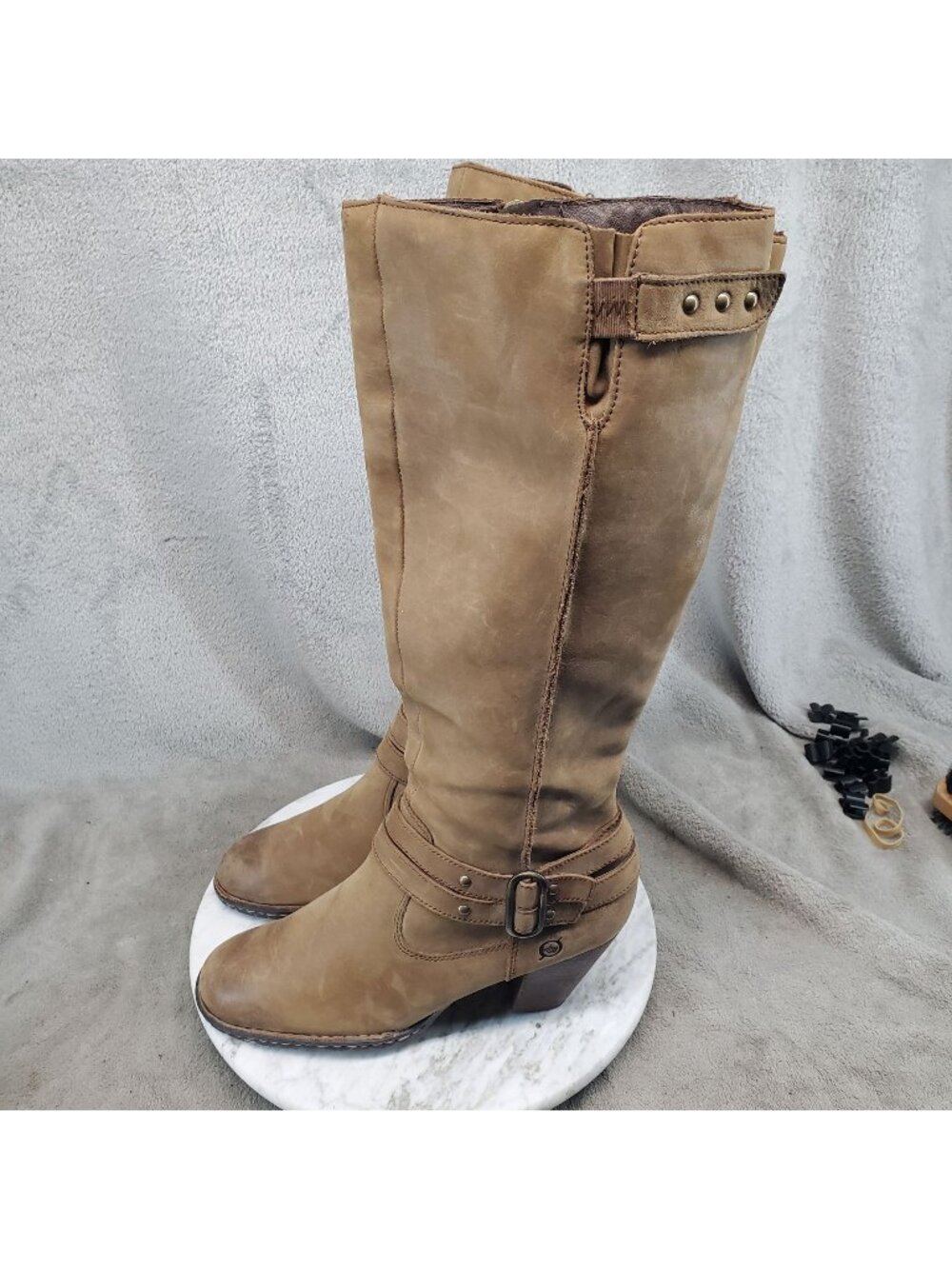Born Boots Womens Size 8 M/W Brown Leather Taro Knee High Riding Boots *Read*